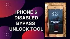 iPhone 6 Disabled Bypass with sim📶✅ Unlock Tool. @TheFixSolution