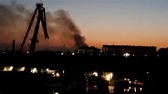 Video shows Ukrainian strike on Crimean port