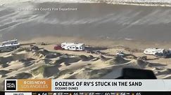 RV campers trapped in Oceano Dunes when strong surf floods beach