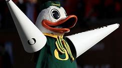 The Oregon Duck makes things personal by smashing Prime Time piñata clock