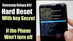 Samsung Galaxy A12 How Hard Reset Removing PIN, Password, Fingerprint pattern No PC