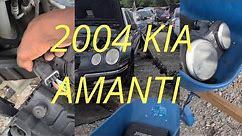 HOW TO REMOVE A 2004 KIA AMANTI HEADLIGHT ASSEMBLY!!