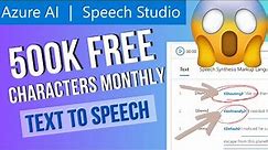 Unlock the Power of Azure Text to Speech: Get It Free!