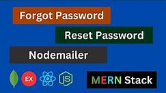 Forgot Password and Reset Password in MERN Stack | MERN Stack Authentication Tutorial