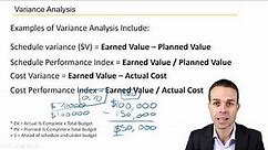 What is Variance Analysis? Key Concepts in Project Management from the PMBOK