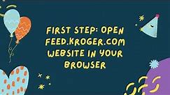 Kroger Feed Login at feed.kroger.com Employee Web Portal ESchedule