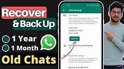 How to Recover/Restore Whatsapp Chats | How to Recover old Whatsapp Deleted Messages