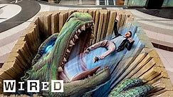 How This Chalk Artist Creates Illusions on Pavement | Obsessed | WIRED