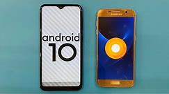 Samsung Galaxy S7 vs Samsung Galaxy A10 Android 10