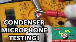 How To Test (Check) Condenser or Collar Microphone With a Digital Multimeter?