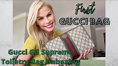 GUCCI OPHIDIA GG TOILETRY CASE UNBOXING | FIRST IMPRESSIONS