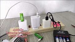 Review 1.2V n 1.5V Rechargeable Battery Use Built in USB port or Micro USB Cable or Battery Charger
