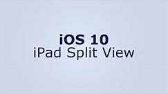 iOS 10: iPad Split View