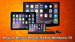 How to Mirror iPhone to Windows 10 | Cast iPad to Windows 10 | No Cable Required