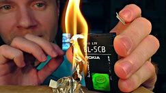 How to start a fire with a cell phone