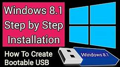 Windows 8.1 Clean Installation | How To Make Windows 8.1 Bootable USB Drive