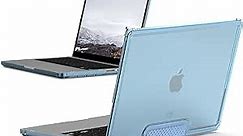 [U] by UAG Designed for MacBook Pro 14" Case 2021-2023 A2918 A2992 M3/M3 Pro/Max, M2 Pro/Max, M1 Pro/Max Slim Impact Resistant Touch ID Military Dropproof Lucent Laptop Cover, Transparent Cerulean
