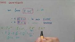 SÉRIES GÉOMÉTRIQUES - Formule & exemples - Séries - Maths Bac+1 / Bac+2