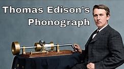 21st November 1877: Thomas Edison announced his phonograph, the first machine to record & play sound