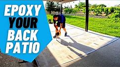 How to Epoxy your Back Patio