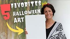 5 Fun & Easy Halloween Paintings | Halloween Art Projects for Beginners