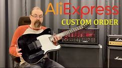AliExpress Guitar Custom Order + Demo