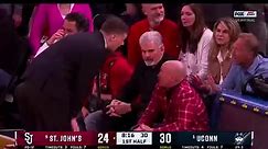 What do you think about this controversial incident? UCONN coach Dan Hurley wanted yet another fan tossed from the game. This time it was a St. John’s fan🔥 #collegebasketball #BigEast #madisonsquaregarden #MarchMadness | BaylorFans.com