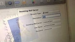 Setting Aol mail on the mail app for Mac