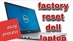 How to reset Dell laptop to factory settings #reset windows 10#dell laptop reset setting