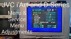 JVC I'Art and D-Series CRT TV Menu and Service Menu Adjustments