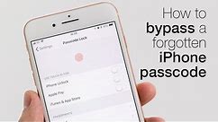 How to bypass a forgotten iPhone passcode