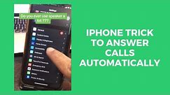 Automatically Answer Calls on Speakerphone on iPhone