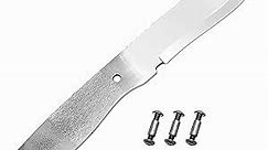 BPS Knives Blank 01 - Full-Tang Blank Knife for Knifemaking- Carbon Steel 1066 Blade - Scandinavian Scandi Grind Knife Blank - DIY Knives Making Blades - Knife Making