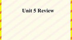 Unit 5 AP chemistry Review