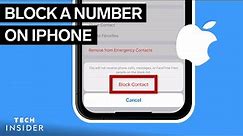 How To Block A Number On iPhone