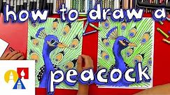 How To Draw A Peacock (realistic)