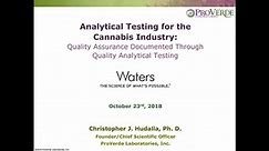 Analytical Testing for the Cannabis Industry:  Quality Assurance Documented Through Quality Analytical Testing