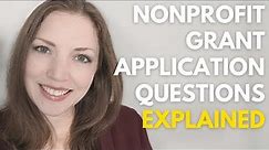 Nonprofit Grant Applications: Each Section Explained!