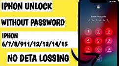 HOW TO UNLOCK I PHONE PASSWORD WITHOUT PC NO DETA DELETED (2024)