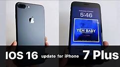 IOS 16 update for iPhone 7 Plus 🔥|| How to install ios 16 on iPhone 7 Plus