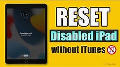 How to Reset Disabled iPad without iTunes 2023