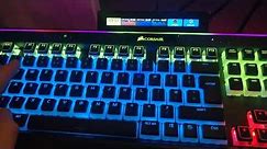 Corsair K95 Platinum w/ HyperX Pudding+Crystal Crown Keycaps + iCUE NEXUS