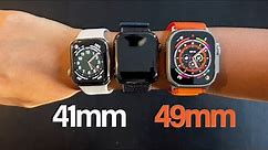 Apple Watch Ultra Size Comparison - Small Wrist vs Big Wrist