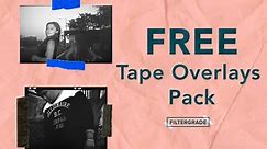 FREE PNG Tape Overlays for Photographers - FilterGrade