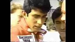1989 F1 Brazilian GP - Pre-qualifying session of Aguri Suzuki (Zakspeed)