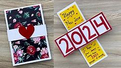 DIY - Happy New Year Card 2024 | New Year Card | Greetings Card | Handmade Card For New Year