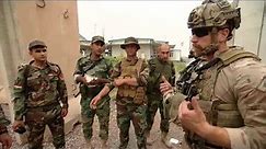 Canadian special operations forces working together with peshmerga to battle daesh forces.