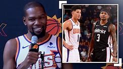 "We're Going To Sharpen Each Other Each Day"- Kevin Durant Talks Suiting Up With Beal & Booker!