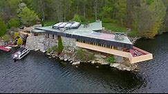 Visit a Frank Lloyd Wright designed masterpiece smack dab in the middle of Lake Mahopac