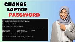 How to change laptop password using cmd